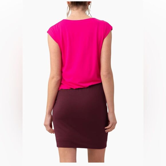 NEW Trina Turk 5th Avenue Colorblocked Blouson Minidress Elegant Size L - Picture 4 of 12